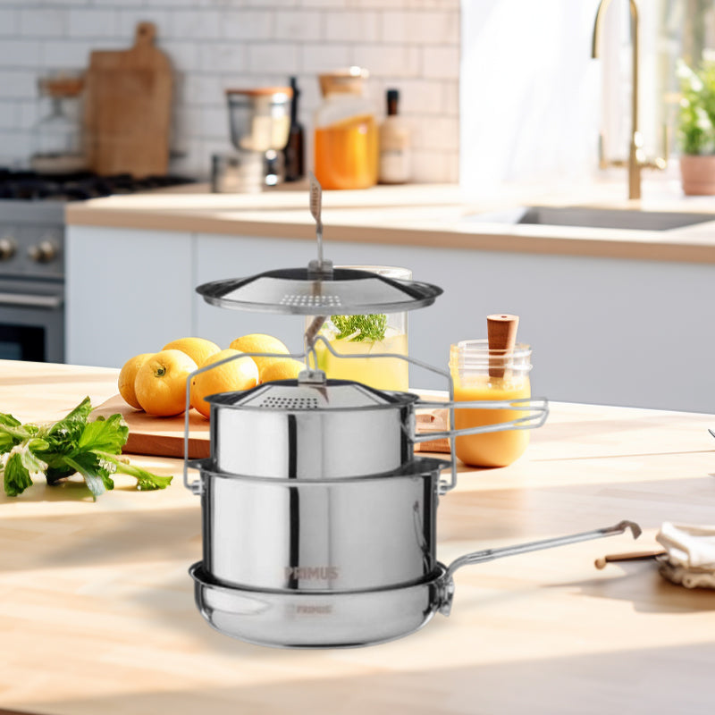 3 pcs stainless steel pot set