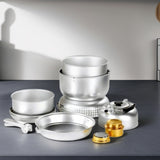16 pcs alcohol stove cook set